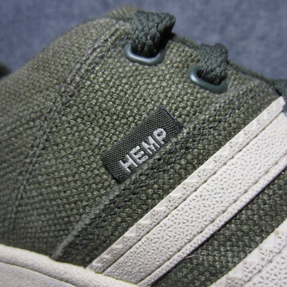 Adidas Hemp Shoes Green Mens Size 7.5 Vintage 2004 Skate Sneakers main image 8